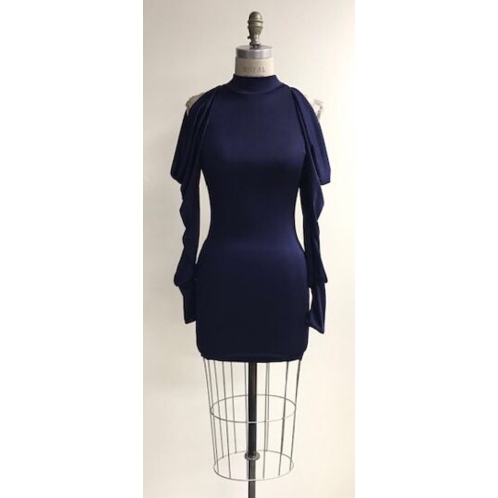 🧿GORGEOUS LONG-SLEEVE BLUE DRESS🧿🛍🛍